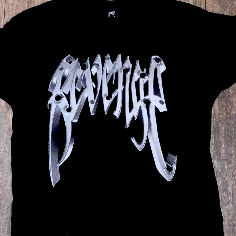 REVENGE BULLET BLACK TEE. SIZE XXL. LOOKING FOR A SIZE XL. WILLING TO TAKE OFFER